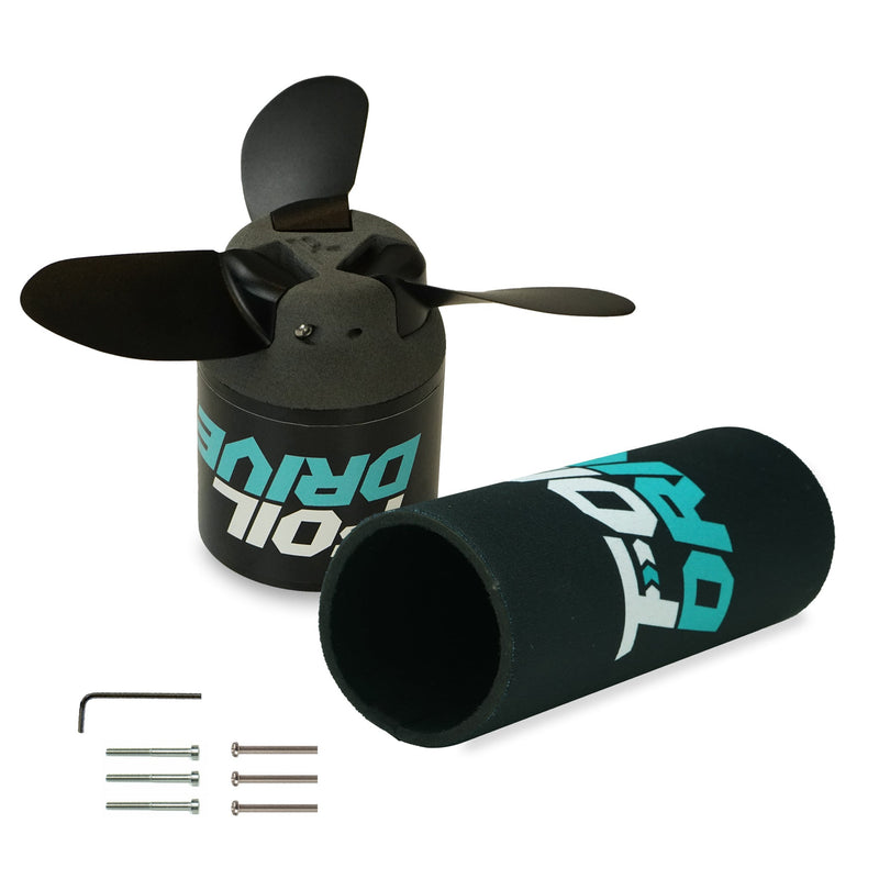 Foil Drive Motor Hub with 3 blade propeller installed