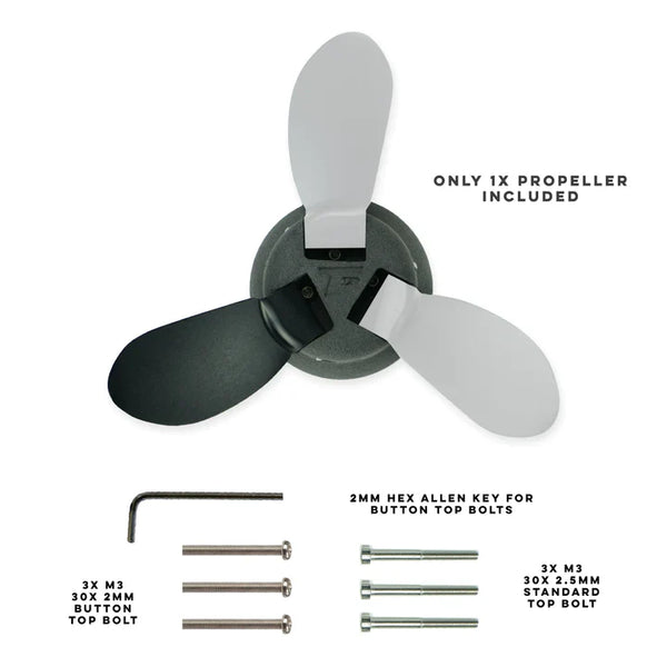 FoilDrive 3 blade propeller hub upgrade