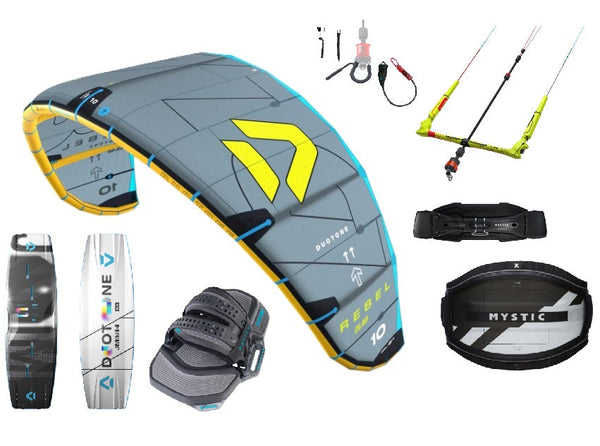 Premium Duotone Rebel D/LAB Kiteboarding Package