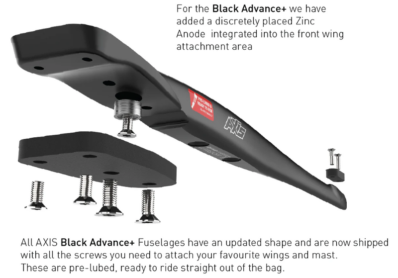 Axis Black Ultrashort Advance+ Fuselage (640mm Length)