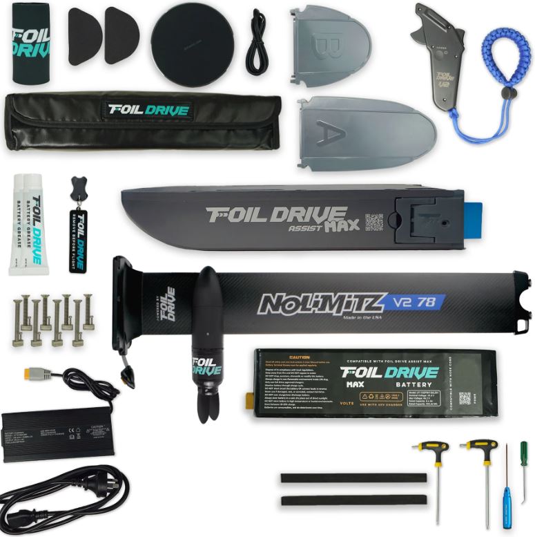 FoilDrive Assist Max Kit with NoLimitz V2 Integrated Mast