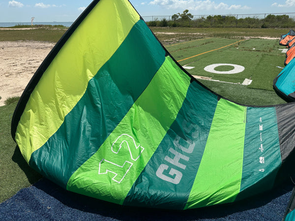 Ghost V1 12m Green/Yellow Kiteboarding Kite