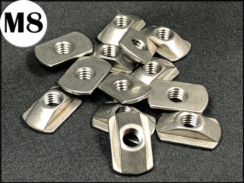 M8 T-Nuts Stainless Steel each